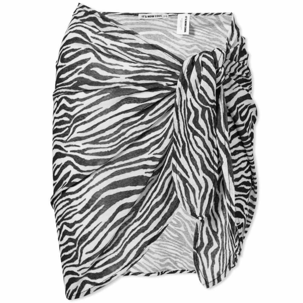 It’s Now Cool Zebra Print Wrap Skirt Bronco Print